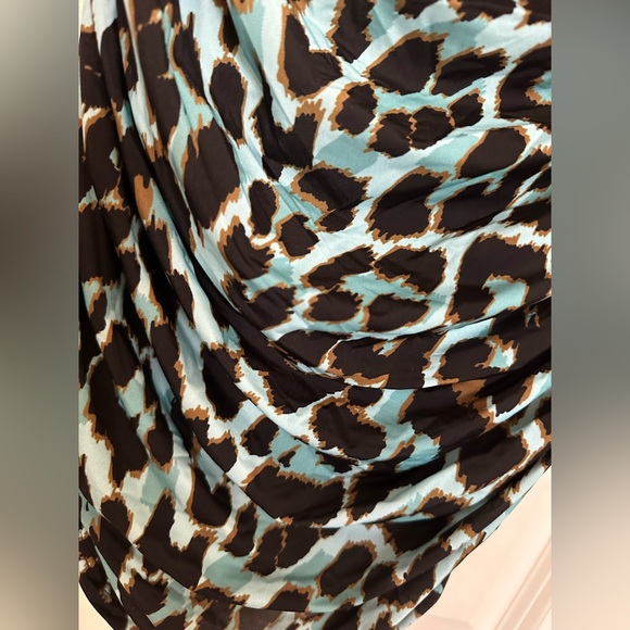 Axton Leopard-Print Ruched Strapless Bustier - Picture 8 of 10